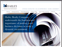 Tablet Screenshot of haileyrealty.com